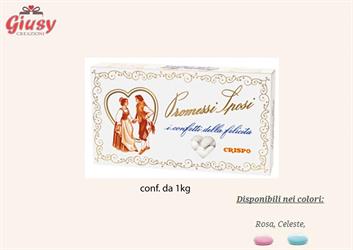 Confetti Promessi Sposi Rosa Confezione 1Kg