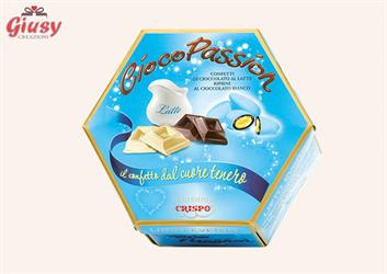 Confetti Crispo CiocoPassion Lieto Evento Confezione 500g Celeste Imbustati Singolarmente