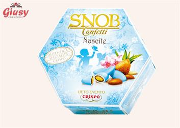 Confetti Crispo Snob Lieto Evento Confezione 500g Celesti Imbustati Singolarmente