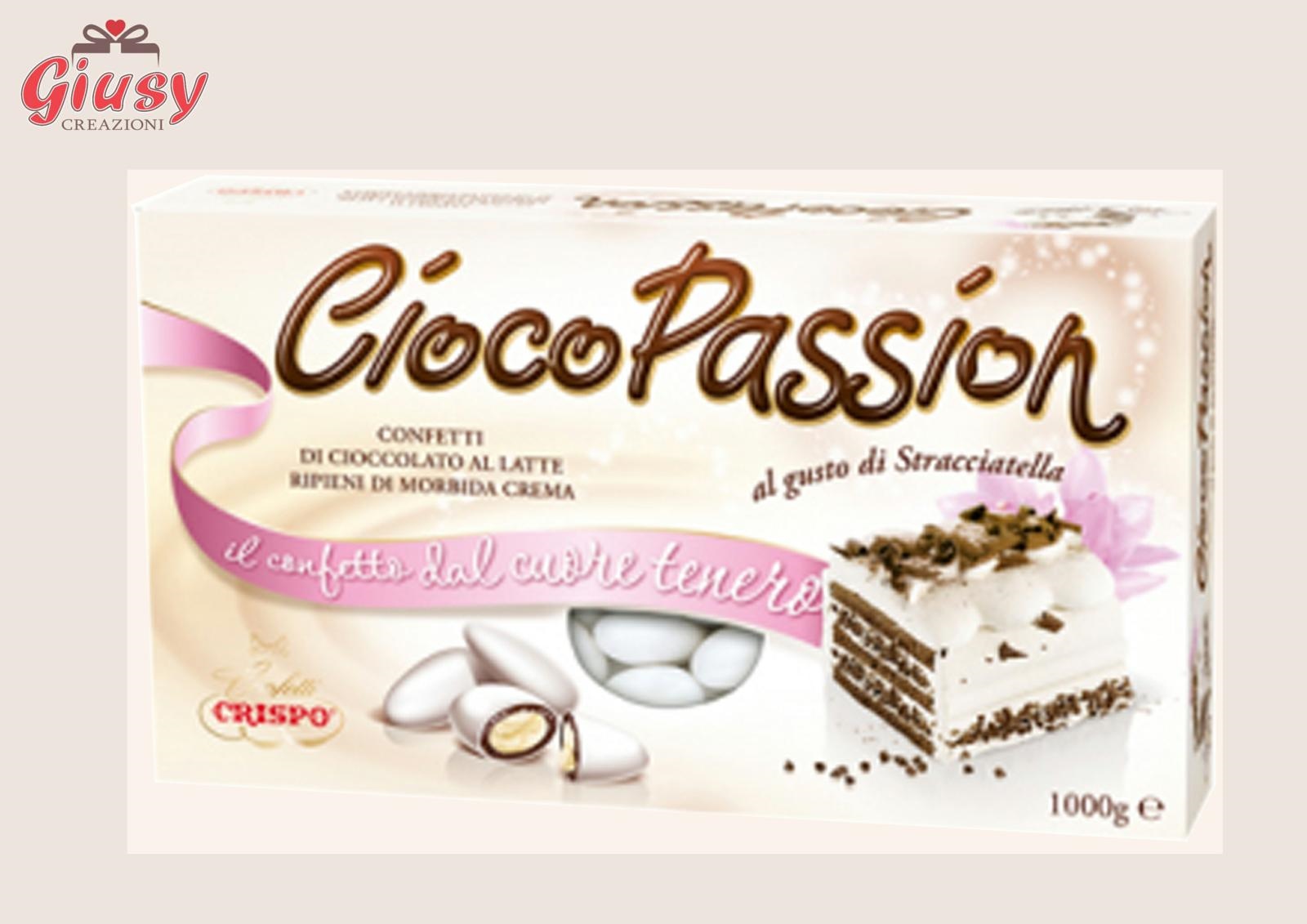 Confetti CiocoPassion Di Cioccolato Al Latte Ripieni Di Morbida Crema Confezione 1Kg Stracciatella