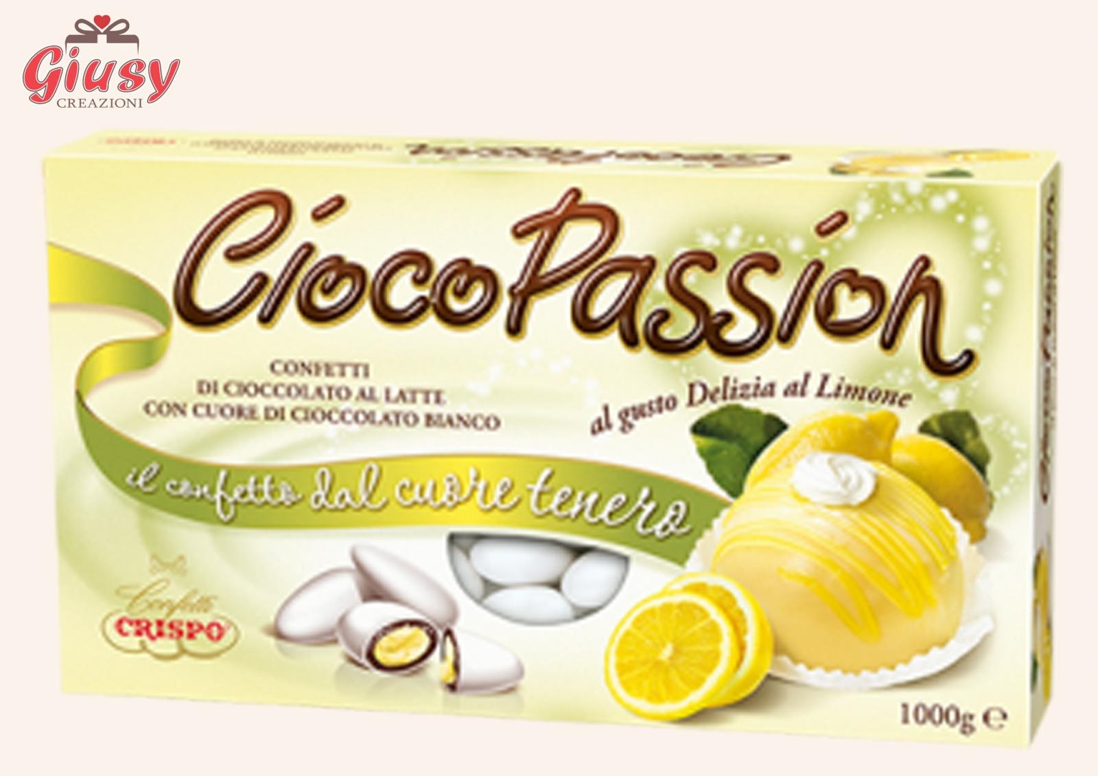 Confetti CiocoPassion Confezione 1Kg Gusto Delizia Al Limone