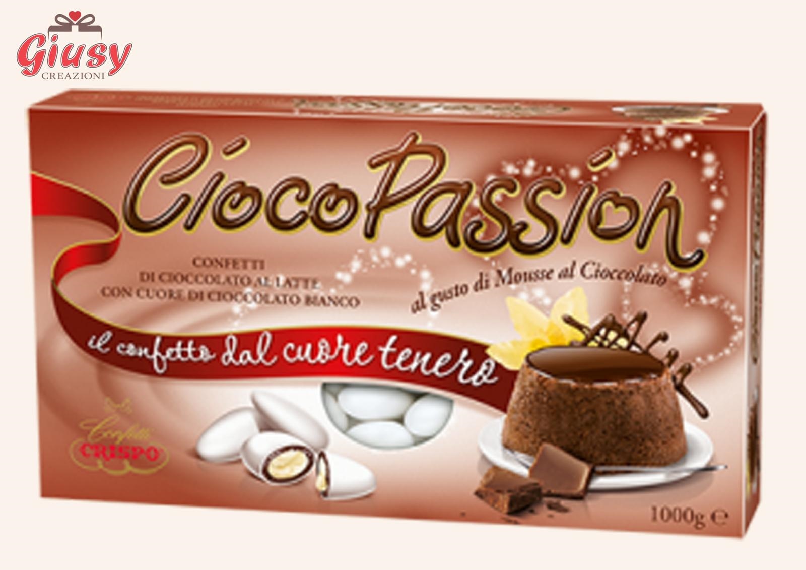 Confetti CiocoPassion Confezione 1Kg Gusto Mousse Al Cioccolato