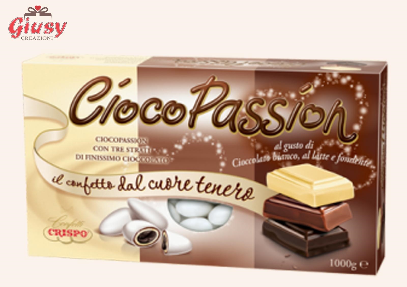 Confetti CiocoPassion Confezione 1Kg Gusto 3 Strati Di Cioccolato