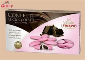 Confetti Crispo Al Cioccolato Fondente Confezione 1Kg Rosa