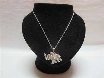 Collana Metallo Elefante Multi Strass