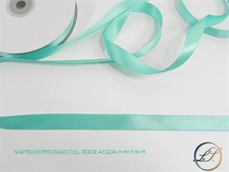 Doppio Raso Verde Acqua 15MMX50MT