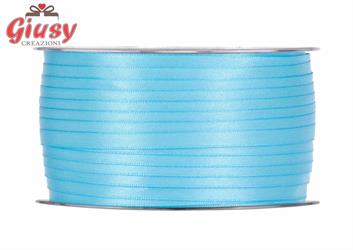 Nastro Raso Mm6x100 Metri Colore Turchese