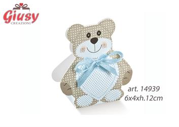 Orsetto Mis 60x40x120 Ted.Bear Azzurro