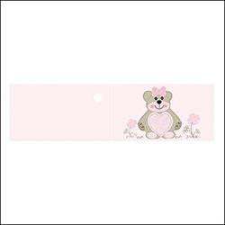 Bigliettino 45x25 Ted Bear Rosa 200*1000