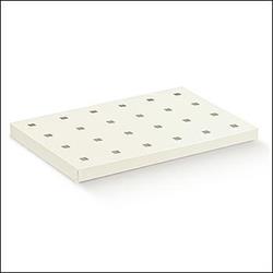 Struttura Porta-Coni Perlata 24 Pezzi 43x28x4,5 Cm 1*30