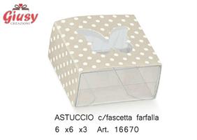 Astuccio Con Fascetta Farfalla 6x6x3 Cm  1*200