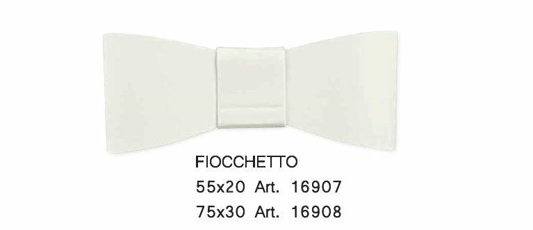 Fiocchetto Linea White 5,5x2 Cm