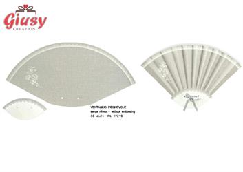 Ventaglio Pieghevole iN Cartoncino Linea Rose 40xh.21,5 Cm 10*200