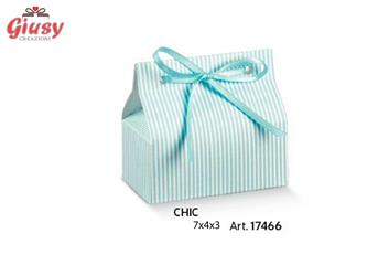 Scatolina Chic Millerighe Colore Azzurro 7x4x3 Cm
