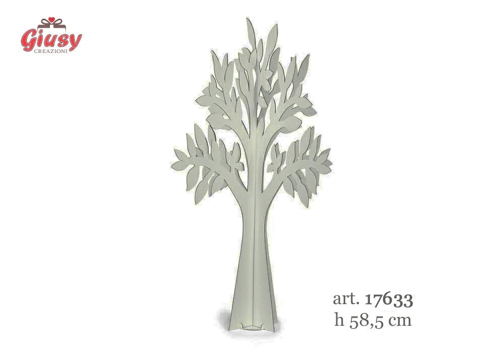 Olmo In Cartone Colore Bianco H.58,5 Cm
