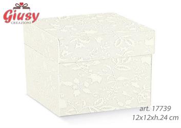 Scatola Pieghevole Con Coperchio Linea Harmony 12x12xh.24 Cm 10*200