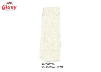 Sacchettino Portaconfetti Harmony Bianco 5x4x15,5 Cm