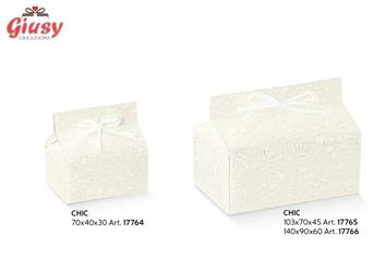 Scatolina Chic Harmony Bianco 7x4x3 Cm