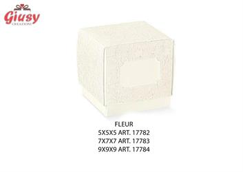 Scatolina Fleur Harmony Bianco 5x5x5 Cm