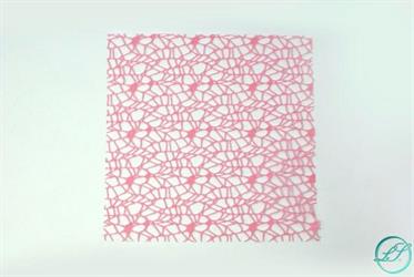 Tulle Rete Quadrato Cm 23x23 Rosa 20*2500