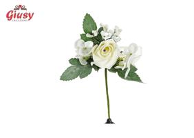Bouquet Di Rose Profumate Colore Bianco