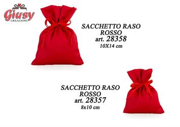 Sacchetto Raso Rosso 8x10 Cm 12*576