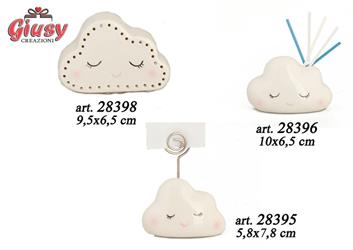 Nuvoletta In Porcellana Con Led 9,5x6,5 Cm 12*96