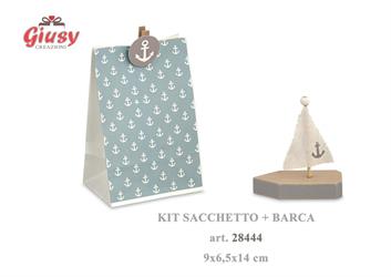 Kit Sacchetto + Barca E Molletta 9x6,5x14 Cm 6*144