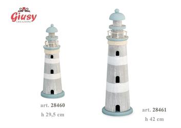 Faro In Legno H.29,5 Cm 1*24