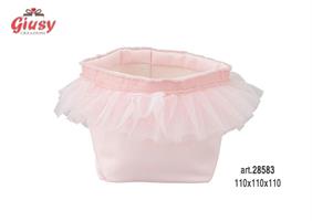 Saccoccio Rosa Con Tulle 110x110x110 Mm 4*96