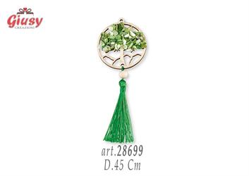 Albero Della Vita Verde Con Nappina D.45 Mm 12*288