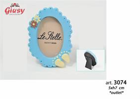 Portafoto Biscotto Celeste 5x4 Cm *OUTLET*