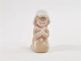 Bimba In Preghiera in Porcellana Colore Beige H. 8.5 Cm  6*216