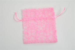 Sacchetto Rete e Organza Rosa 10x12 12*960