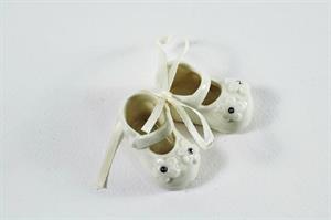 Scarpine In Porcellana Colore Bianco 4x4 Cm 4*288