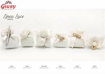 Sacchetto Quadrato Linea Lace Avorio 1*20