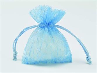 Sacchetto Organza Fantasia Celeste 9x10 Cm 120*2400