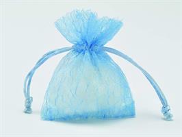 Sacchetto Organza Fantasia Celeste 9x10 Cm 120*2400