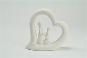 Sposini In Ceramica Colore Bianco Con Astuccio H.14 Cm 1*48