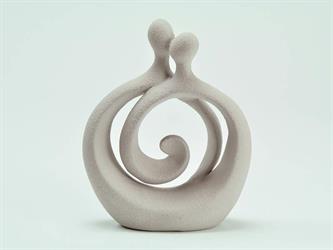 Sposini In Ceramica Colore Grigio Con Astuccio H.14 Cm 1*48