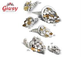 Cornucopia Fortunata Glitter Oro 8,5 Cm
