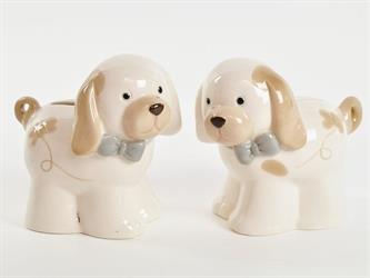 Salvadanaio Cagnolini In Ceramica 2 Soggetti Assortiti 12 Cm 2*24