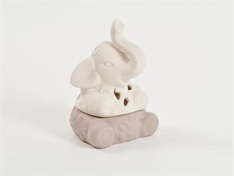 Scatola Elefante Bicolore In Ceramica 7x11,5 Cm 1*24