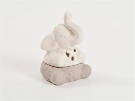 Scatola Elefante Bicolore In Ceramica 7x11,5 Cm 1*24
