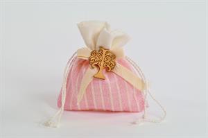 Sacchetto Rosa Con Albero Della Vita 10x11 Cm 72*360