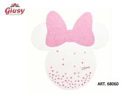 Inviti/Festone Minnie Colore Rosa E Bianco 10*200