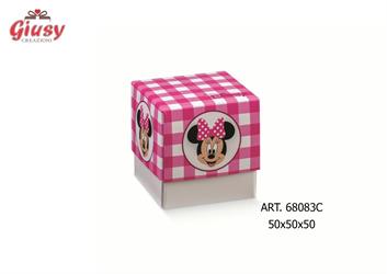 Porta Confetti Minnie 5x5x5 Cm Colore Rosa 10*200