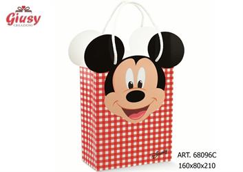 Busta Mickey Mouse 16x8x21 Cm Colore Rosso 10*100