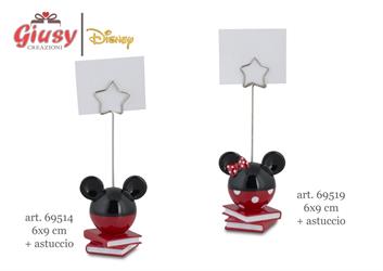 Segnaposto Minnie Rosso E Nero Con Shopper H.6,2/9,2 Cm 12*144