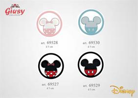 Tondo Minnie Rossa E Nera D.3 Cm 12*288